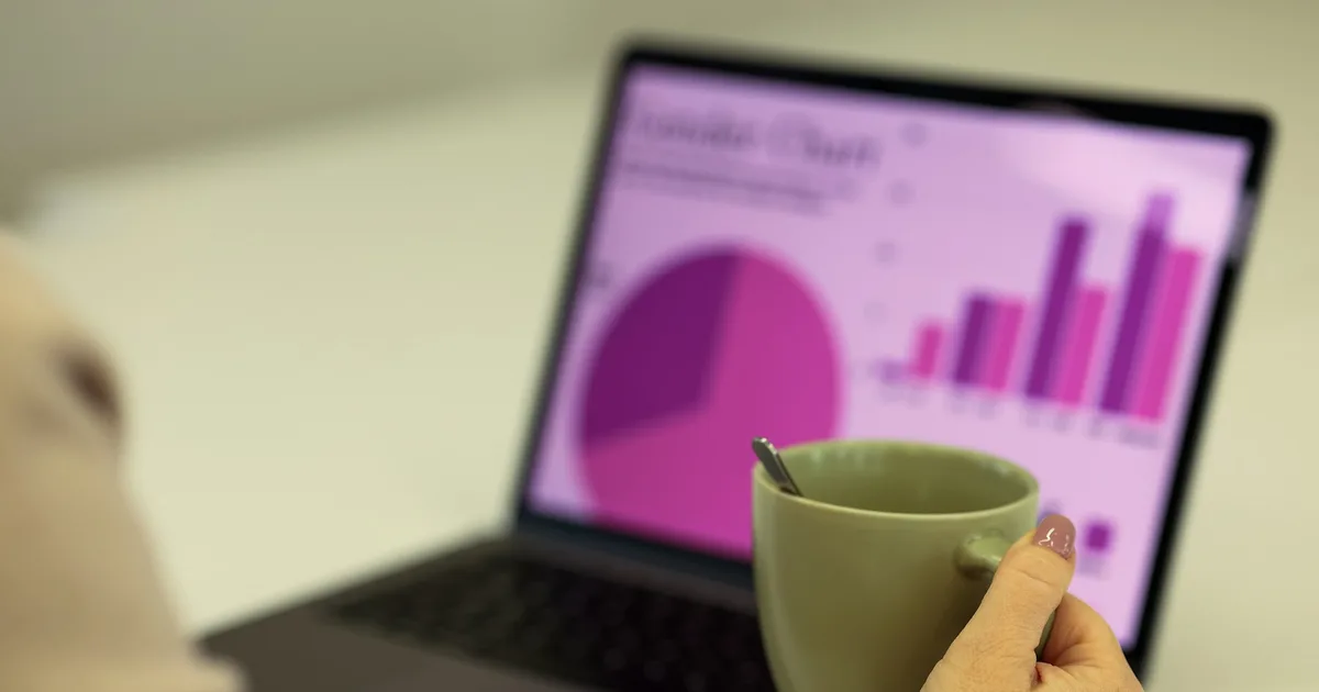 A report being read on a laptop screen