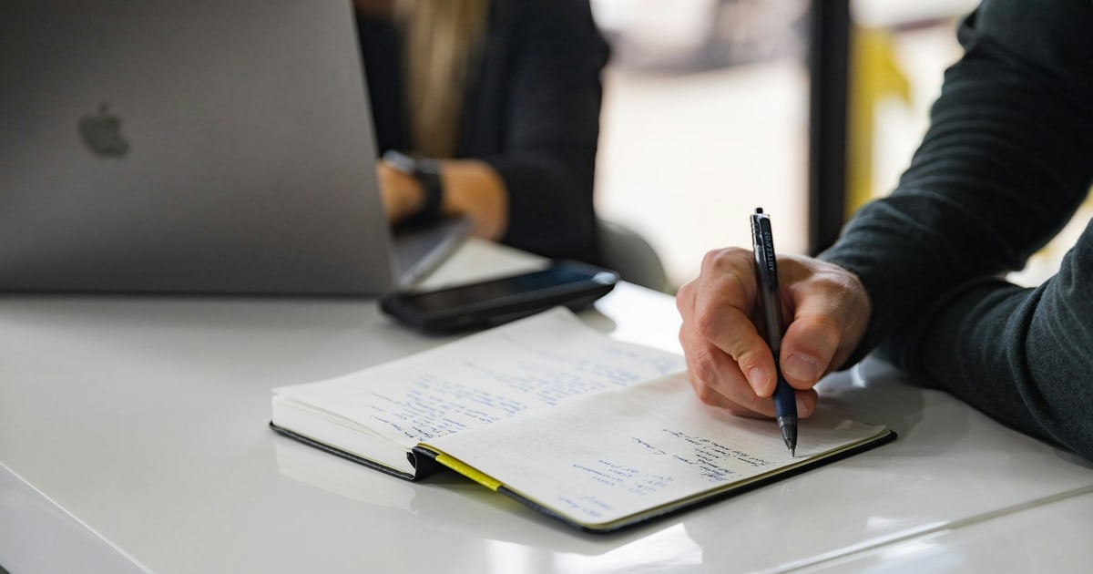 Five clean meeting notes templates laid out side by side for different meeting types
