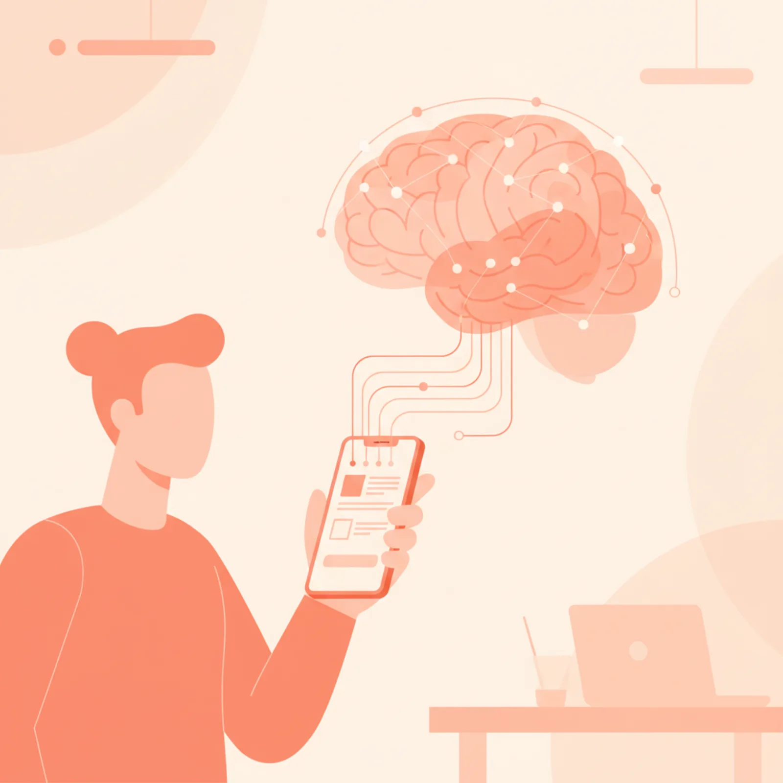 AI meeting assistant capturing ideas on mobile